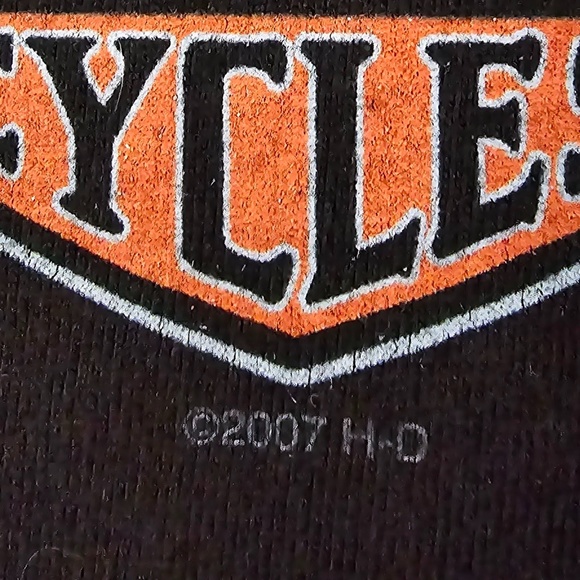 2007 Harley Davidson T-Shirt - Old Dudes Ride Harleys - *Ashley, KY* (Back side) - Picture 3 of 9